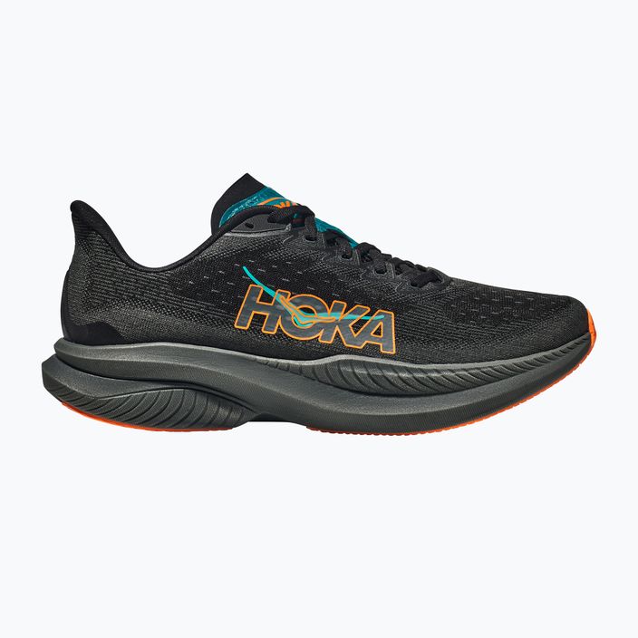 Кросівки для бігу чоловічі HOKA Mach 6 black/electric tangerine