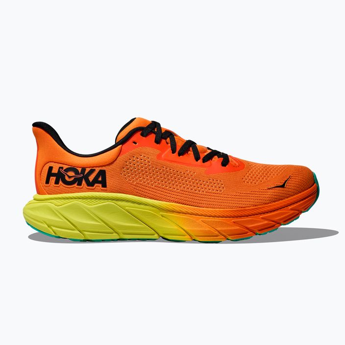 Кросівки для бігу чоловічі HOKA Arahi 7 electric tangerine/black 2