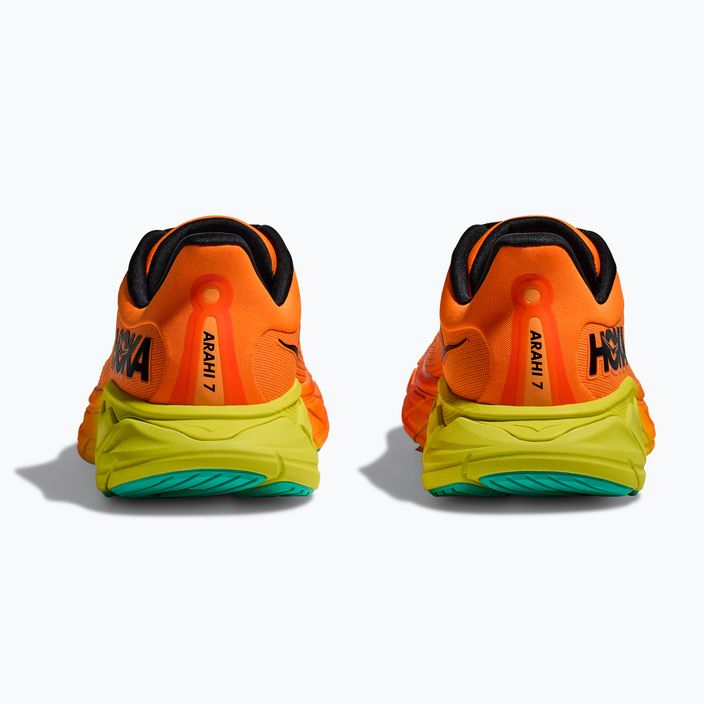 Кросівки для бігу чоловічі HOKA Arahi 7 electric tangerine/black 4