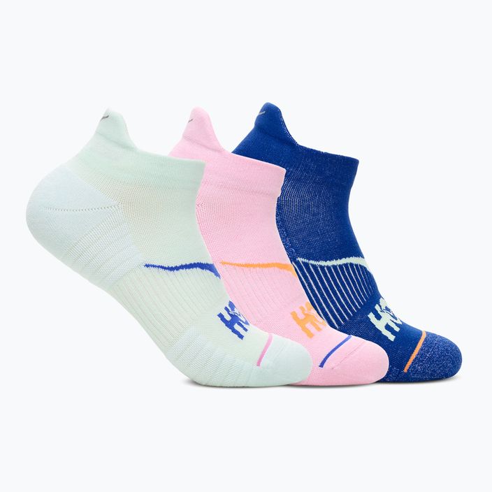 Шкарпетки HOKA No-Show Run Sock 3 пари aqua brze/pink twilight/ultramarine