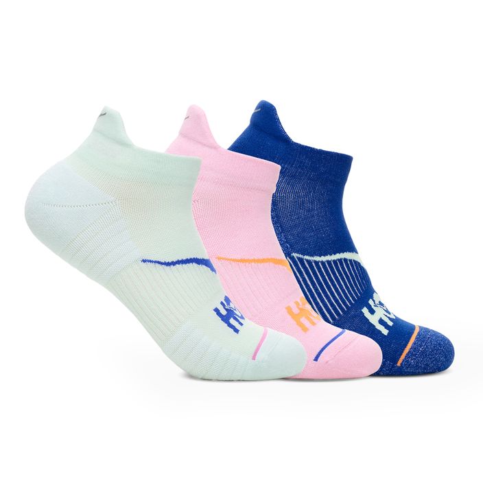 Шкарпетки HOKA No-Show Run Sock 3 пари aqua brze/pink twilight/ultramarine 2