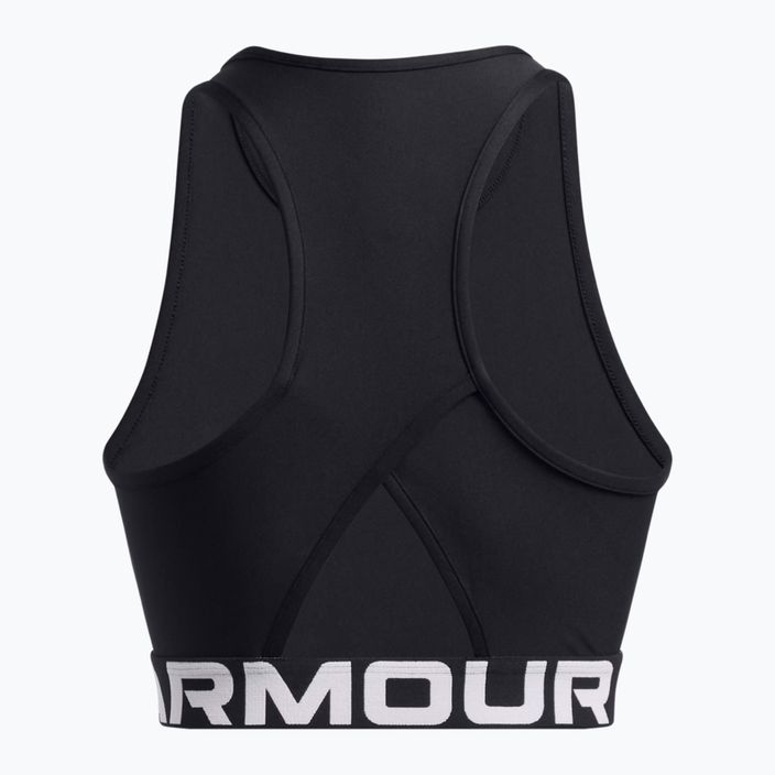 Топ для тренувань жіночий Under Armour Heat Gear Rib Tank black/black/white 2