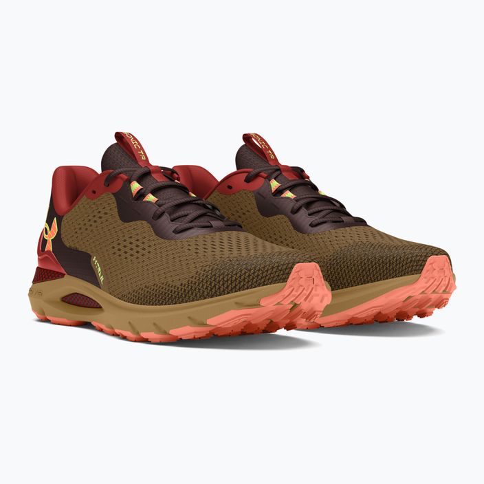 Кросівки для бігу чоловічі Under Armour Sonic Trail coyote/earthen orange/flare orange