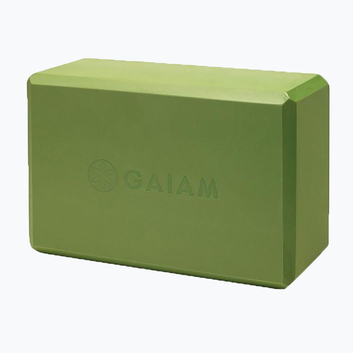 Блок для йоги  Gaiam зелений 59186 6