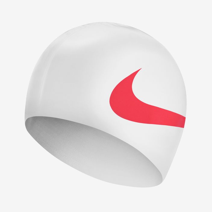Шапочка для плавання Nike BIG SWOOSH біло-червона NESS5173 3