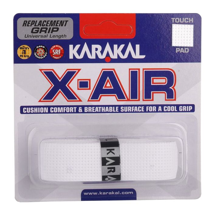 Обгортка для ракетки для сквошу Karakal X-AIR Grip біла 2