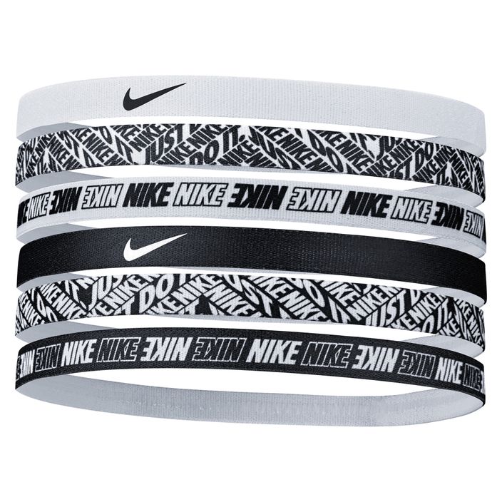 Пов'язки на голову Nike Headbands Printed 6 шт. білі N0002545-176 2