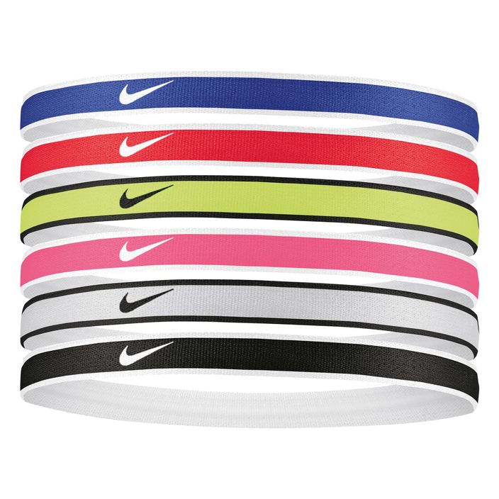 Пов'язки на голову Nike Tipped Swoosh Sport 2.0 6 шт. кольорові N1002021-655 2