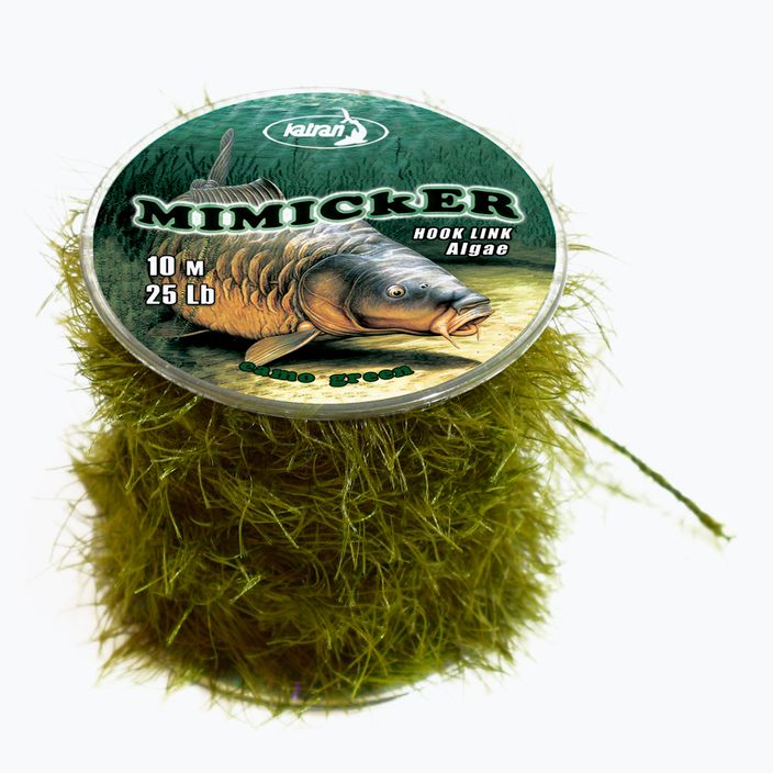 Плетена волосінь коропова Katran Mimicker Braided Hook Links зелена 2