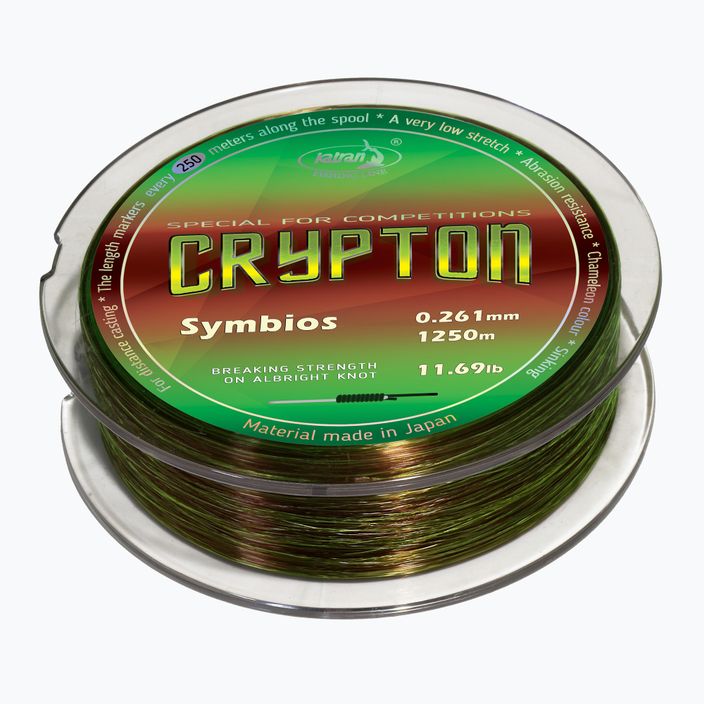 Волосінь коропова Katran Crypton Symbios зелено-коричнева