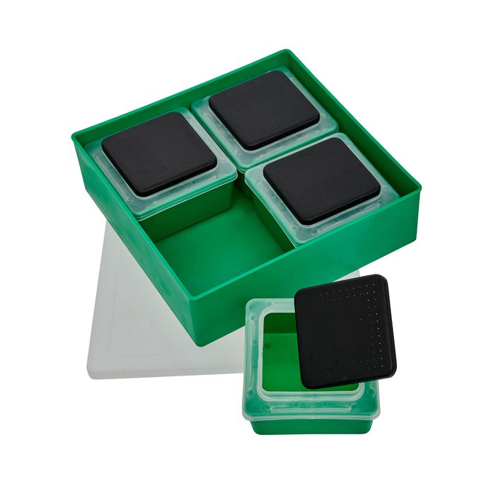 Коробка для приманок Sensas Competition 5в1 Square зелена 36381 2