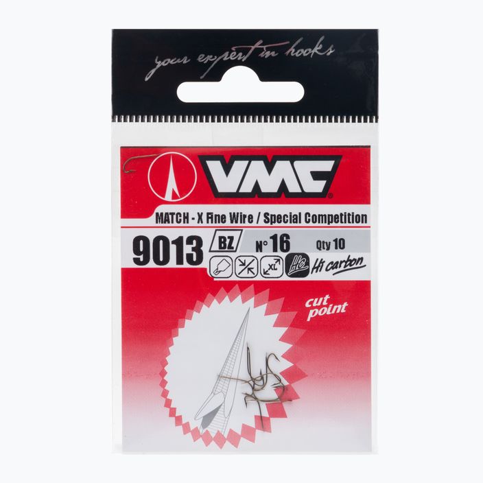 Гачки спінінгові VMC Crystal X Fine Wire 10 шт. коричневі 9013BZ