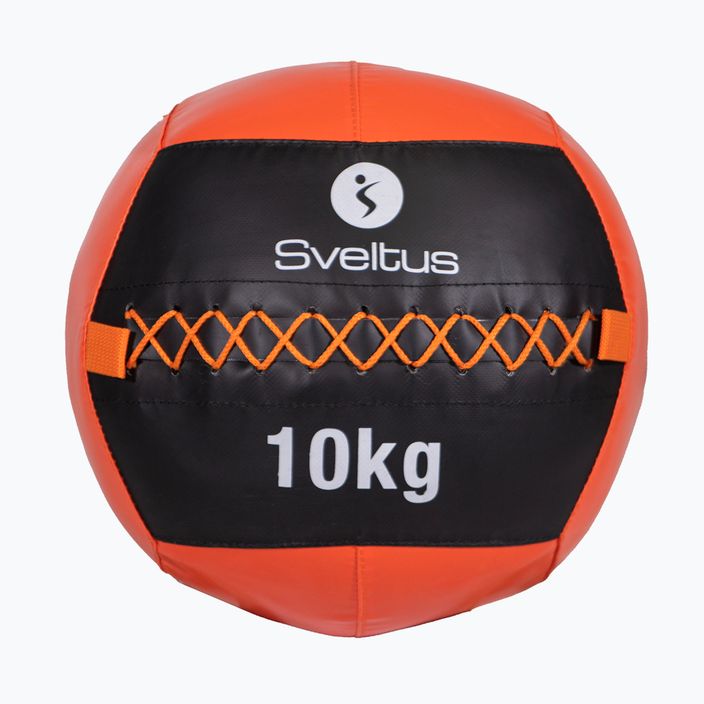 М'ячі медичний (волбол) Sveltus Wall Ball 10 кг black/red