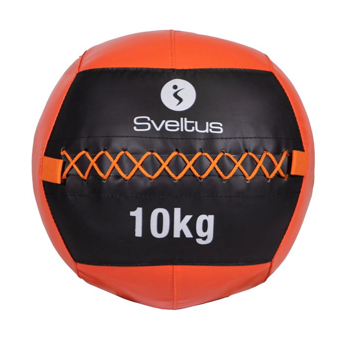 М'ячі медичний (волбол) Sveltus Wall Ball 10 кг black/red 2