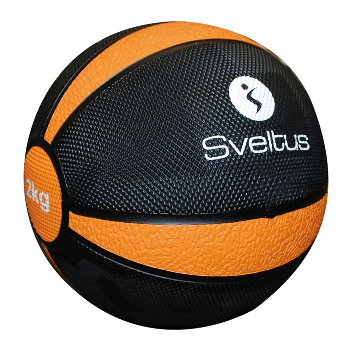 М'ячі медичний (волбол) Sveltus Medicine Ball 2 кг black/orange 2