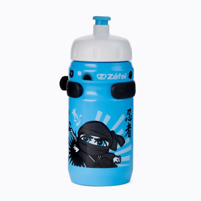 Дитяча велосипедна пляшка для води з кріпленням Zefal Set Little Z-Ninja Boy синя ZF-162H