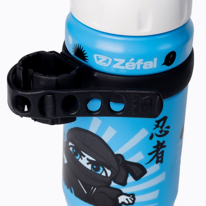 Дитяча велосипедна пляшка для води з кріпленням Zefal Set Little Z-Ninja Boy синя ZF-162H 3