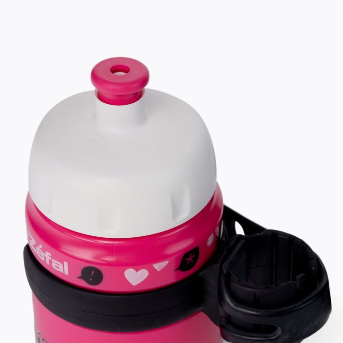 Дитяча велосипедна пляшка для води з кріпленням Zefal Set Little Z-Ninja Girl рожева ZF-162I 4