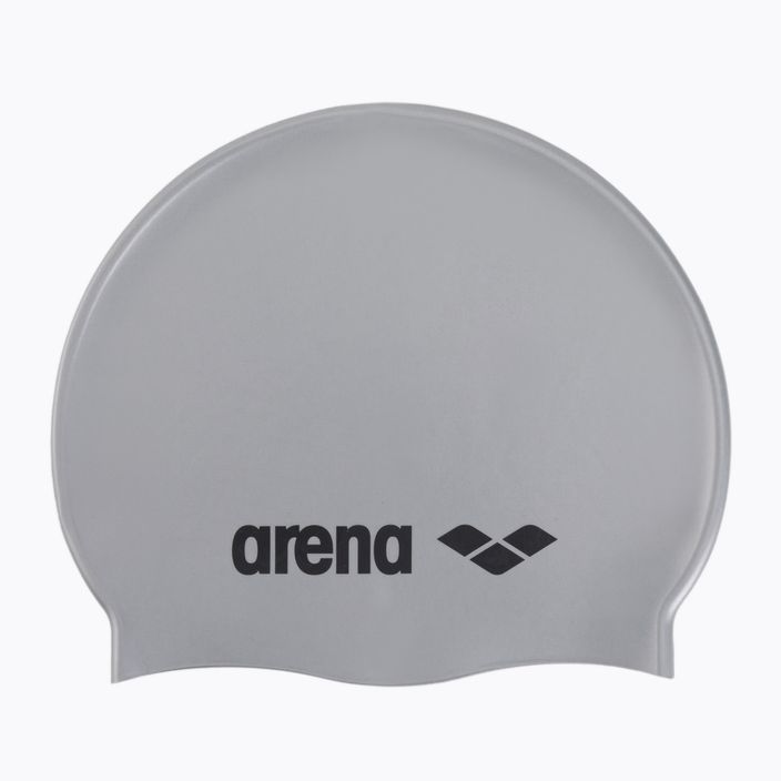 Шапочка для плавання arena Classic Silicone silver/black