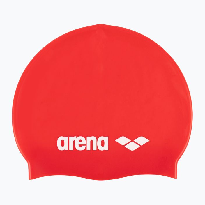Шапочка для плавання дитяча Arena Classic Silicone Jr red/white