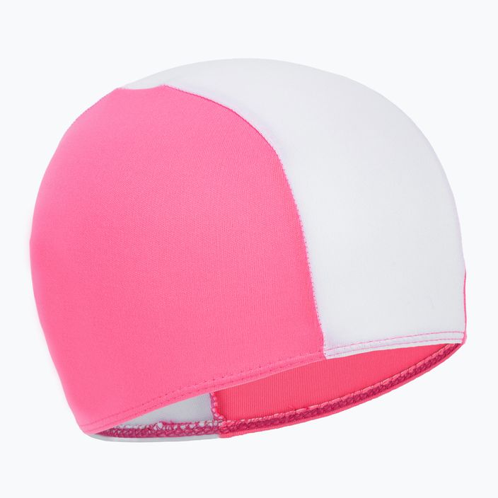 Шапочка для плавання дитяча Arena Polyester II Jr neon pink white