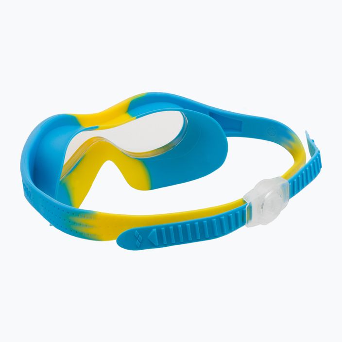Маска для плавання дитяча arena Spider Mask clear/yellow/lightblue 4