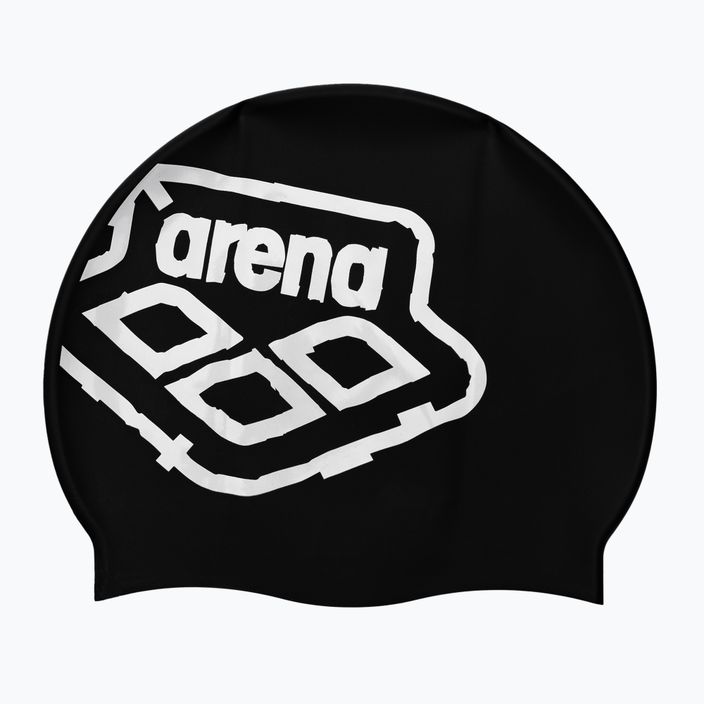 Шапочка для плавання arena Icons Team Stripe black/black