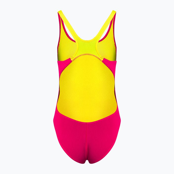 Купальник суцільний жіночий Arena Team Swim Tech Solid freak rose/soft green 2