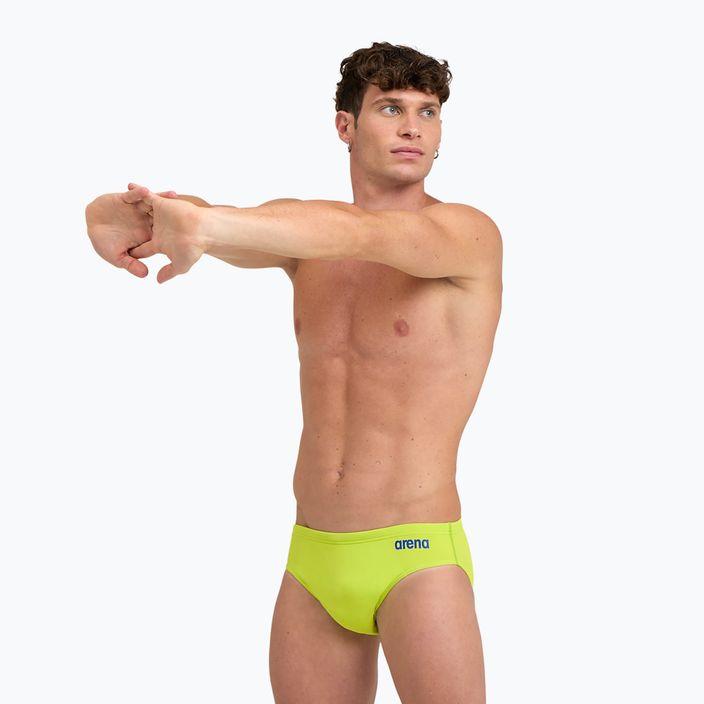 Плавки чоловічі Arena Team Swim Briefs Solid soft green/neon blue 4