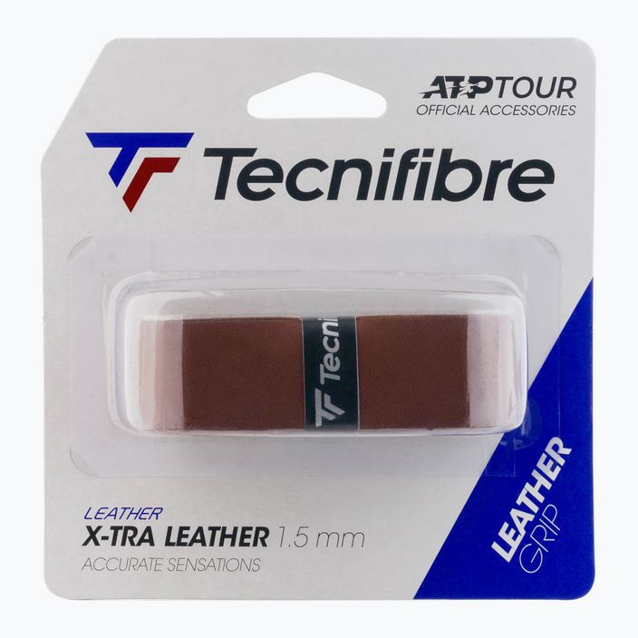 Обмотка для тенісних ракеток Tecnifibre Leather коричнева 51ATPLEATH