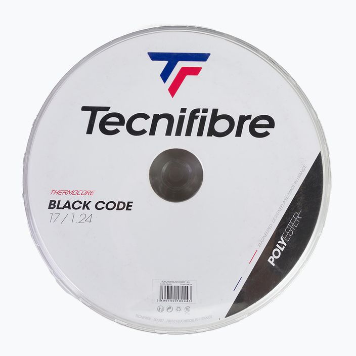 Тенісна струна Tecnifibre Reel 200M Black Code 200 m чорна 04RBL124XB