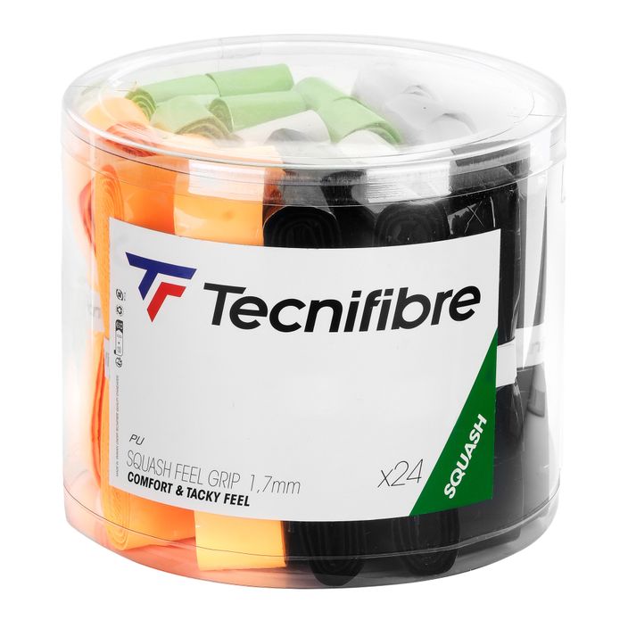 Обгортки для сквошу Tecnifibre Squash Feel Grip Box 24 шт різнокольорові 2