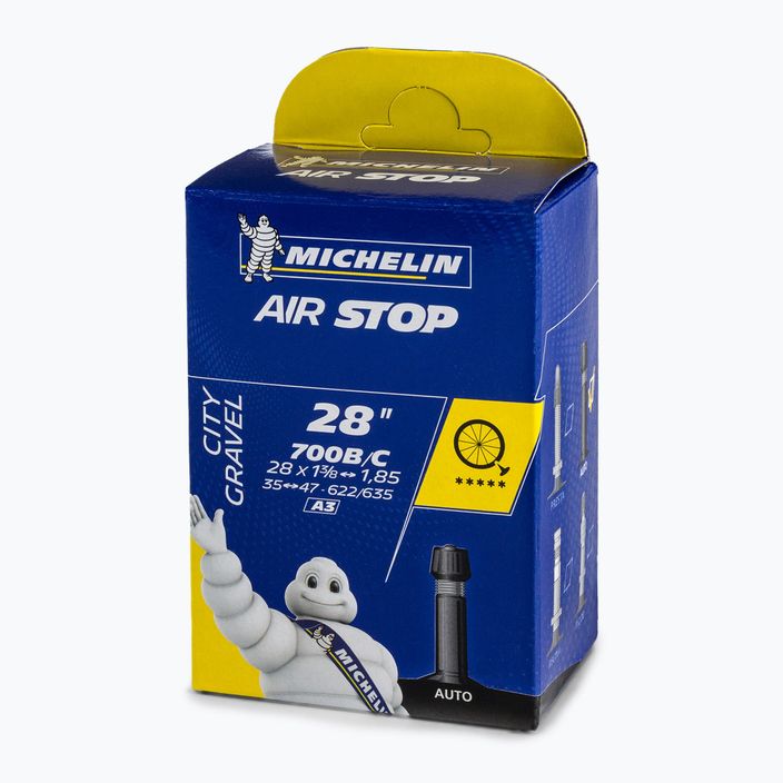 Камера велосипедна Michelin A3 Airstop 700x35-47 чорна 82282 2