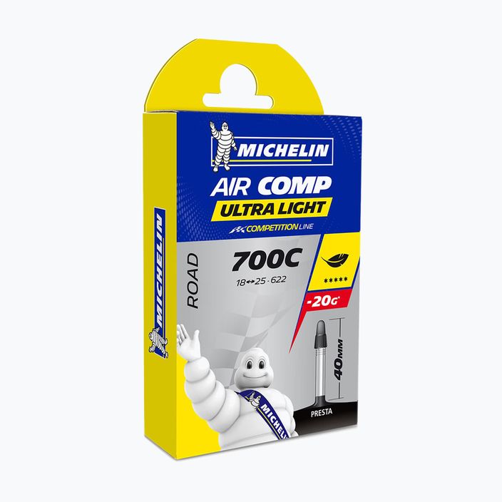 Камера велосипедна Michelin Air Comp Ultralight Gal-FV 916182 чорна 00082265 3