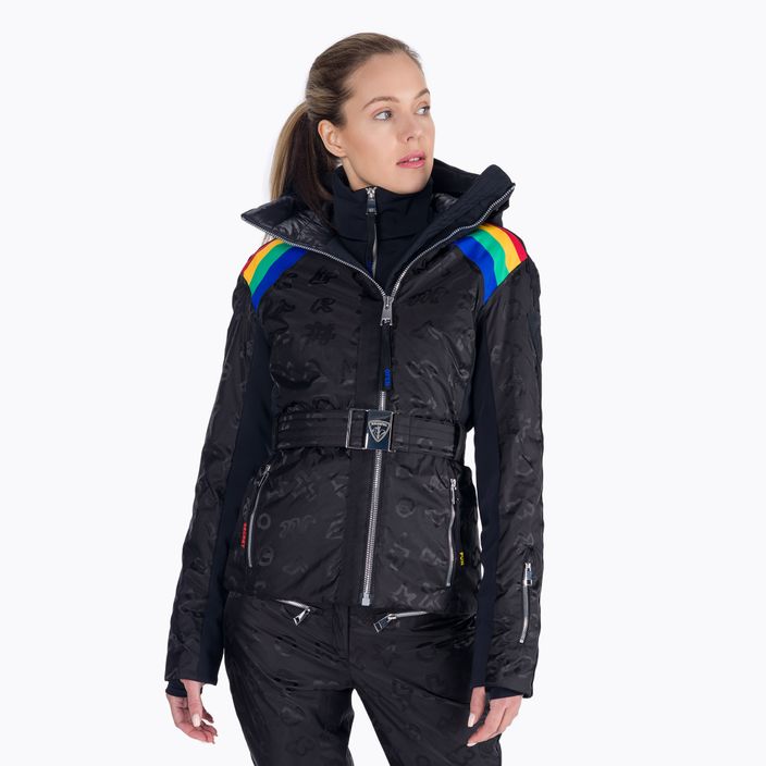 Куртка лижна жіноча Rossignol Rainbow чорна RLJWJ28