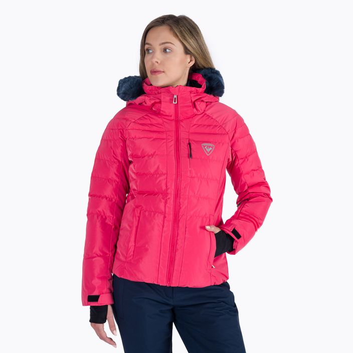 Куртка лижна жіноча Rossignol W Rapide Pearly рожева RLKWJ17
