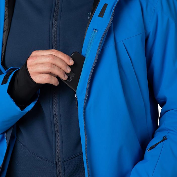 Чоловіча гірськолижна куртка Rossignol Controle лазурно-синього кольору 11