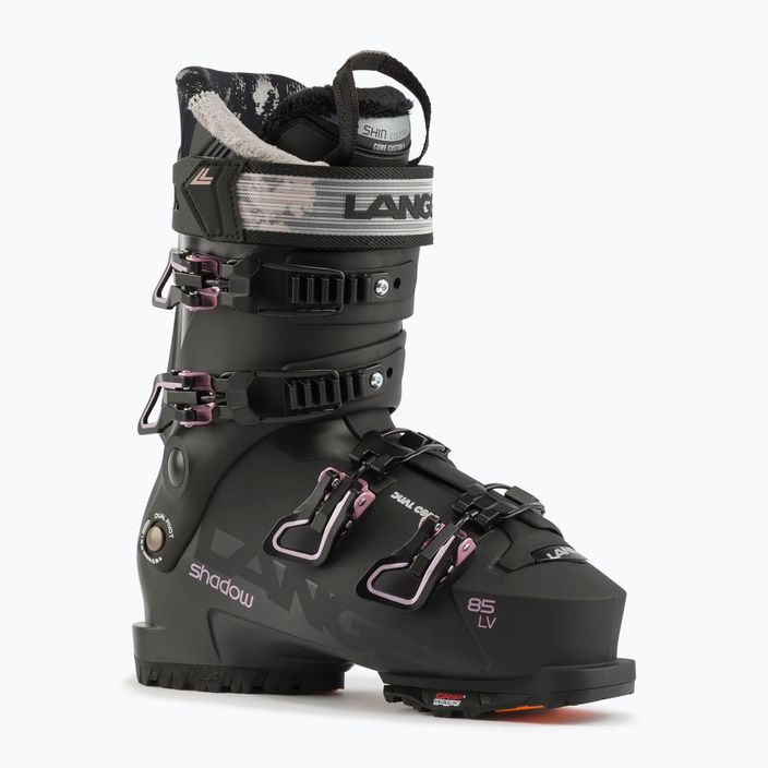 Жіночі гірськолижні черевики Lange Shadow 85 W LV GW чорні переробка 6