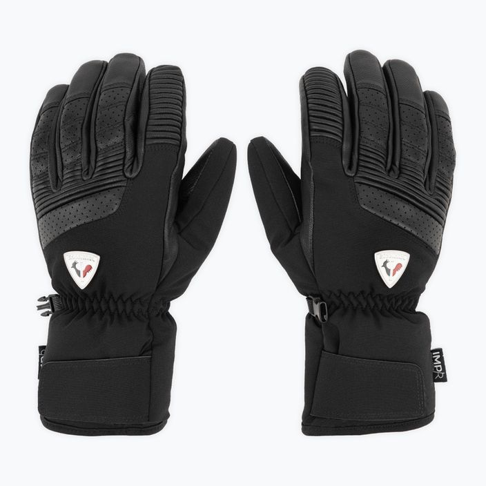 Чоловічі гірськолижні рукавиці Rossignol Concept Lth Impr G чорні 3