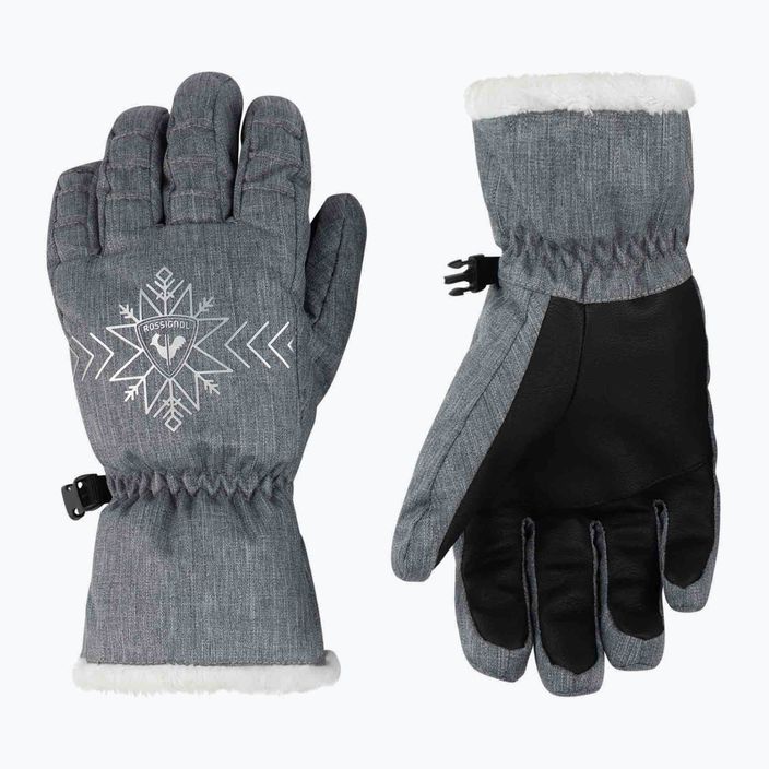 Жіночі гірськолижні рукавиці Rossignol Perfy G вересовий сірий 5