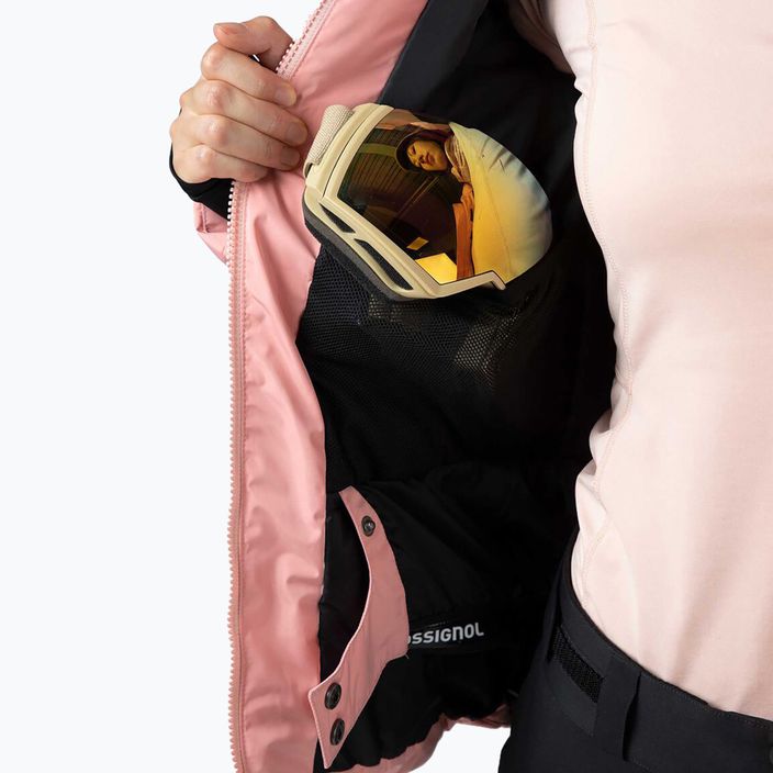 Жіноча лижна куртка Rossignol Staci пастельно-рожева 12