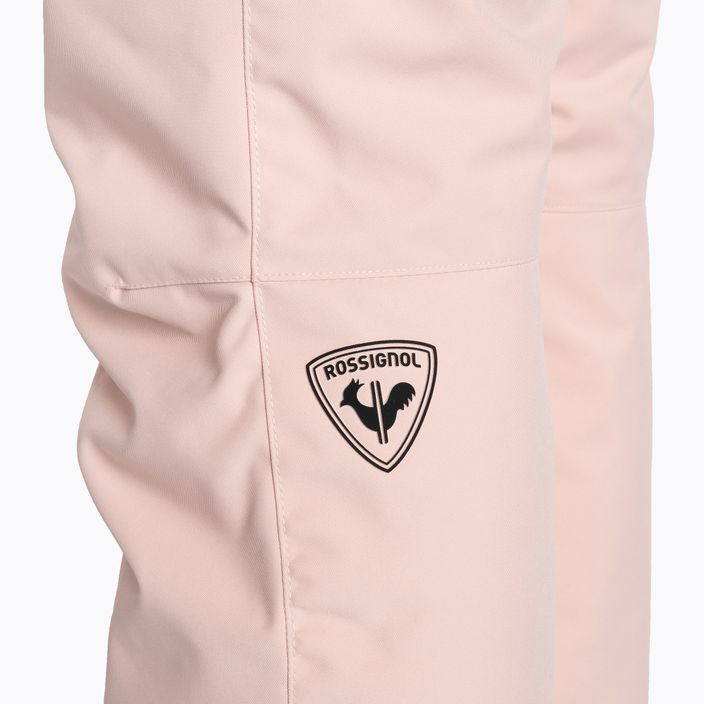 Жіночі гірськолижні штани Rossignol пудрово-рожеві 10