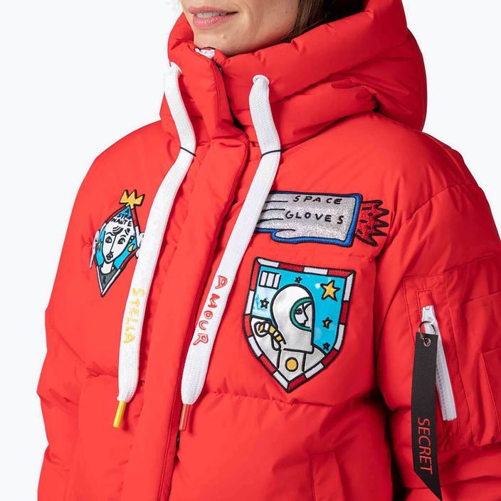 Жіноча гірськолижна куртка Rossignol Modul Down Bomber червона 5