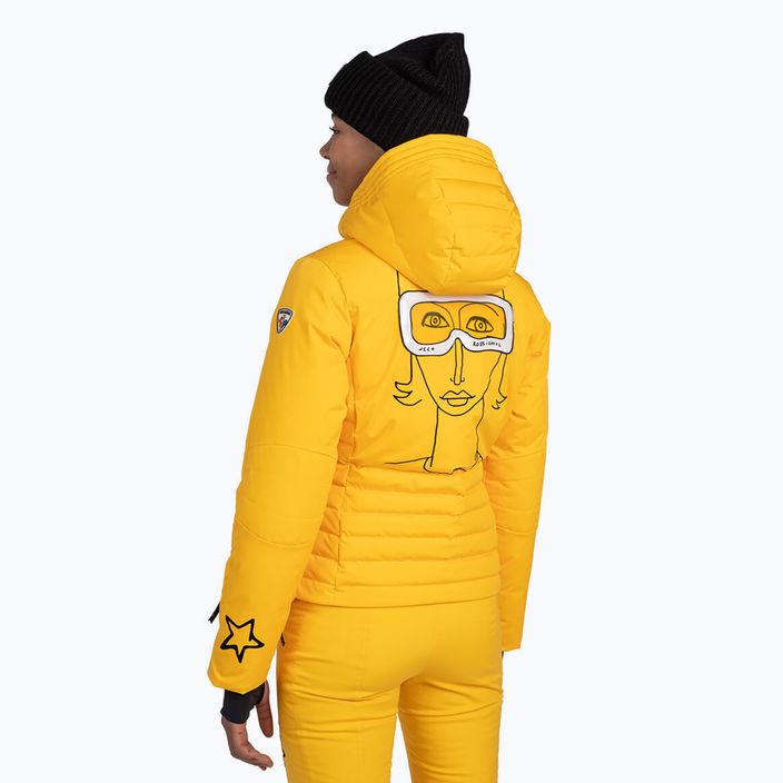 Жіноча гірськолижна куртка Rossignol Stellar Down жовта 3