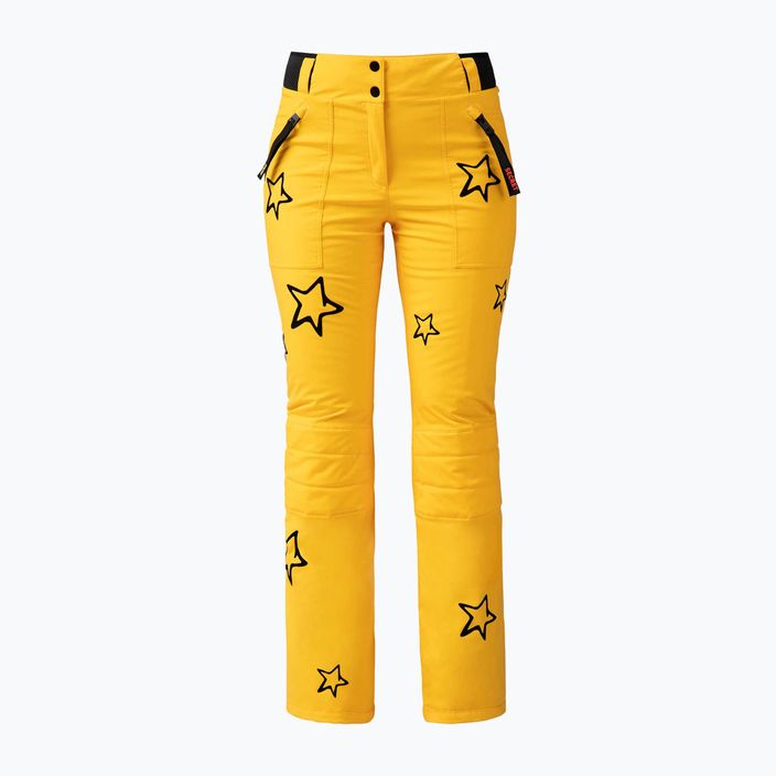 Жіночі гірськолижні штани Rossignol Stellar жовті 3