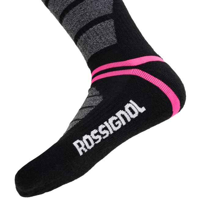 Чоловічі лижні шкарпеткиRossignol L3 Premium Wool орхідея рожеві 3