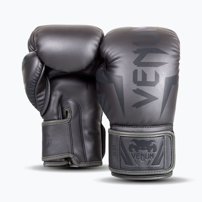 Рукавиці боксерські чоловічі Venum Elite сірі VENUM-0984 8