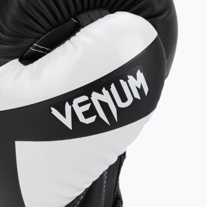 Рукавиці боксерські Venum Elite чорно-білі 0984 5