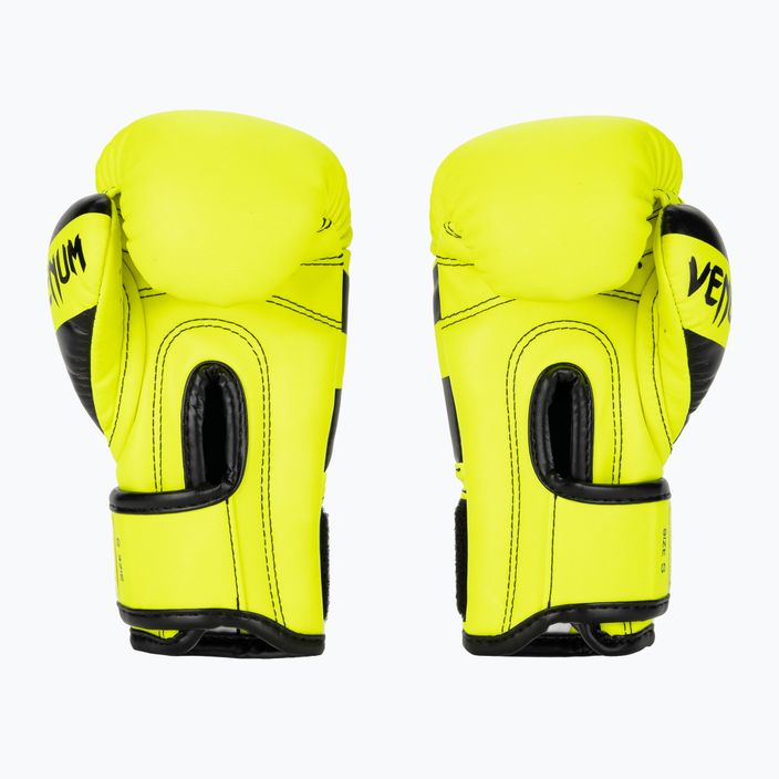 Рукавиці боксерські дитячі Venum Elite Boxing neo yellow 2