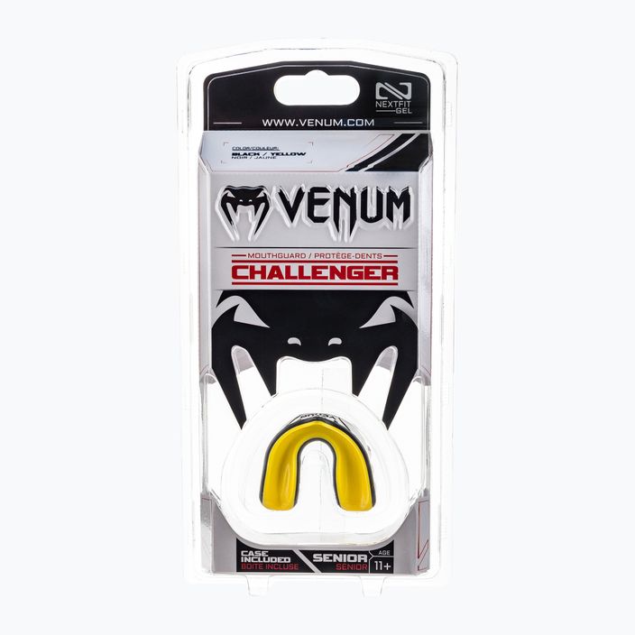 Капа одинарна Venum Challenger чорно-жовта 0618